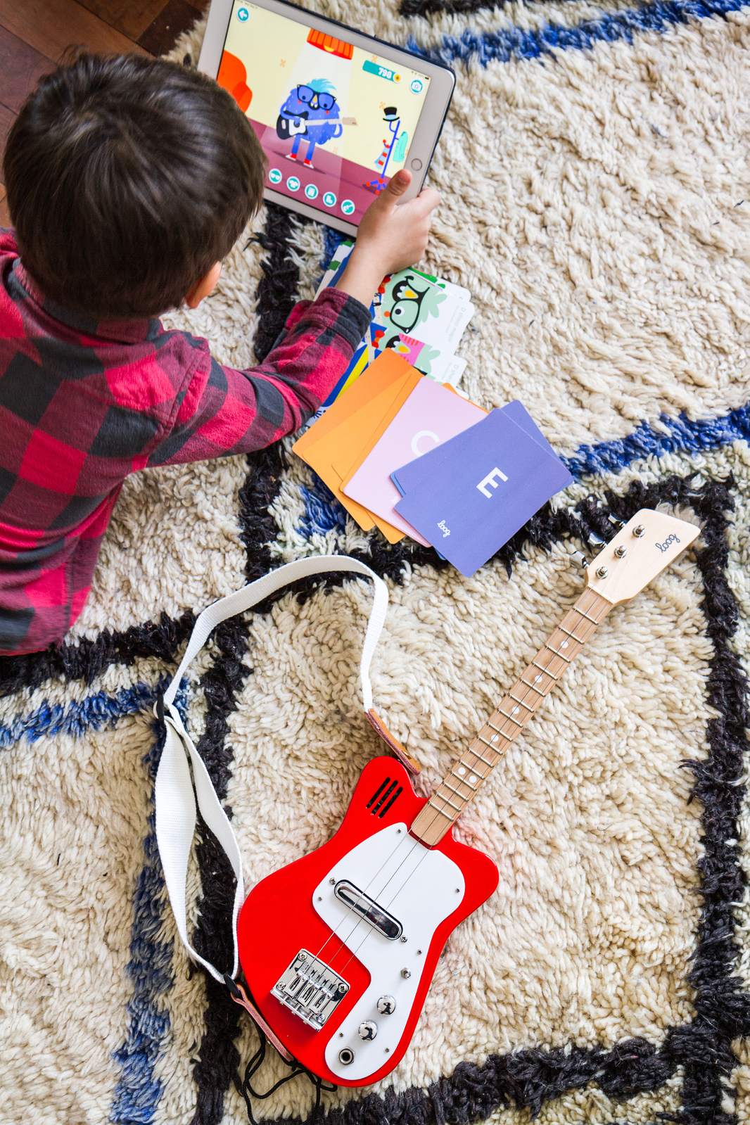 Loog Mini Electric Guitar, Black