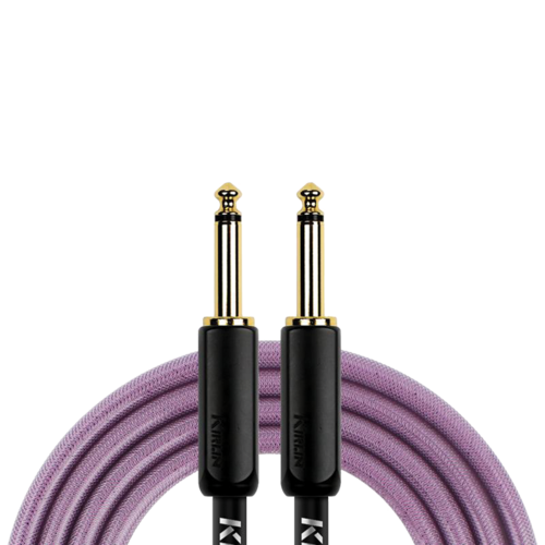 Kirlin KIPW201BPU-10 PVC Woven Guitar Cable 10Ft Purple