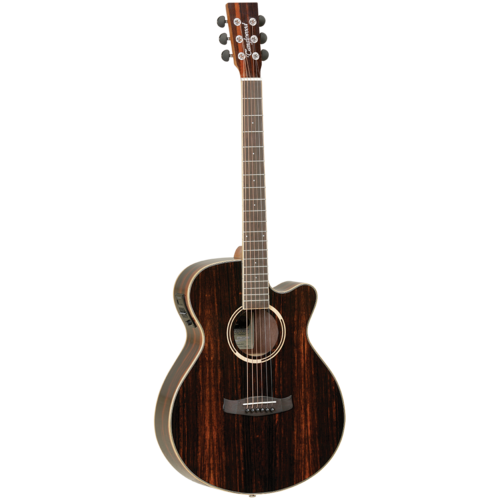 Tanglewood TDBTSFCEAEB Discovery Exotic Superfolk C/E All Ebony