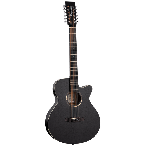 Tanglewood TWBBSFCE12 Blackbird SuperFolk 12-String C/E Smokestack Satin